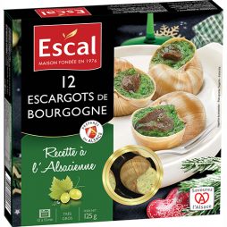 Escargots de Bourgogne moyens boîte 4/4 12Dz 465g Bourgogne Escargots