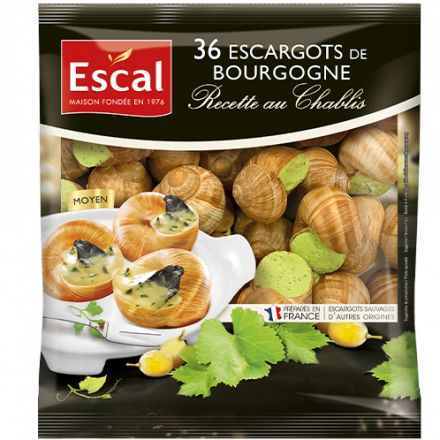 Escargots de Bourgogne 12 douzaines Moyen en conserve - Escargots